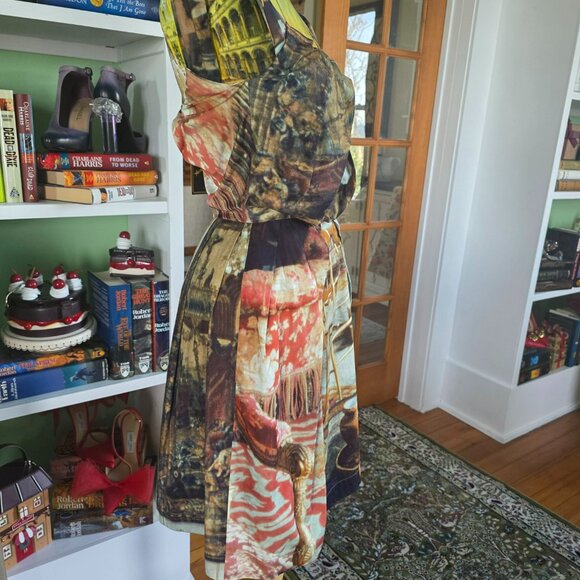NWT Vivienne Westwood Anglomania Women’s Liberty Dress, Salon Print -- 38, US 2 - Picture 6 of 15